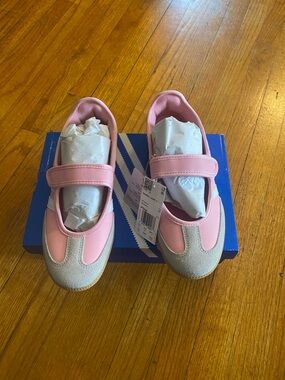 Adidas SAMBA JANE J Light PINK feat White Gum 3 (JP9544) ORIGINALS US  6 W